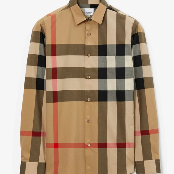 Authentic Burberry Men's Check Cotton Shirt - Picture 5 of 7